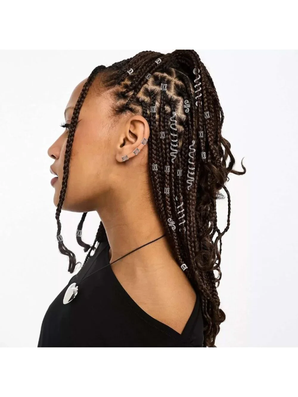 26pcs Gold Hair Accessories Set - Loc Jewelry, Dreadlock Beads & Snake Clips